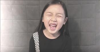 7-year-old viral sensation Malea Emma performs a beautiful rendition of ‘Amazing Grace.’ This talented young girl became an Internet star after a video of her singing before a soccer game between the LA Galaxyand the Seattle Sounders was shared online. Social media immediately started buzzing and this little girl was heard all over the world. 

Now, sweet Malea is continuing to share her incredible voice with others and it’s truly a blessing to hear her use it to praise our Lord. Today, she is performing the classic hymn ‘Amazing Grace’ in memory of her grandpa. Just listen as she passionately belts out these powerful lyrics.

“Amazing Grace, How sweet the sound
That saved a wretch like me
I once was lost, but now am found
T'was blind but now I see
T'was Grace that taught my heart to fear
And Grace, my fears relieved
How precious did that grace appear
The hour I first believed”

After hearing this voice, I definitely understand why everyone is saying talking about this talented young girl. Malea’s performance is full of so much love for the Lord. With every single note, I am in awe of her talent and vocal range. And it is obvious that this 7-year-old has a passion for performing. It is always special to hear the younger generation worship the Lord and this performance is no exception. With a voice like that, I definitely think we’ll be seeing more of this talented young girl in the future. Who else agrees with me?