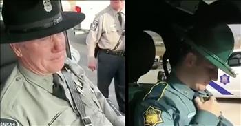 When this police officer made his final radio call, he wasn’t expecting to hear his son’s voice on the other end. Arkansas Highway Police Corporal Roy Martin has been a part of the police force for 31 years. 

After bravely serving the citizens of Arkansas each day, it is time for Cpl. Martin to retire. When a police officer ends their shift, they are required to radio in to dispatch the time and their status. When someone retires, they make one final radio call and it is almost always an emotional moment. And that is especially true for Cpl. Martin. His son, Corporal Billy Martin, is a part of the Arkansas State Police. 

When Billy heard that his father was making his final call, he knew he wanted to be a part of it. This touching video showcases the moment that Cpl. Martin sits in his police cruiser and picks up the radio for the last time. Just look at the surprise on this father’s face as he hears his son on the other line. 

He was so overcome with emotion that he could barely hold back the tears to respond. There’s no doubt that this officer will truly be missed and he meant a great deal to the department and his family. 

It's never easy to see a co-worker move on, but Cpl. Martin can rest easy knowing that he did a job well done. We all thank you for your service over the years and hope you enjoy your retirement.