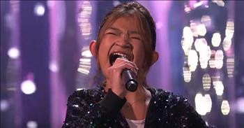Angelica Hale, the only winner of 2 golden buzzers, returns to the America’s Got Talent: Champions stage for a rousing performance of ‘Impossible.’ We first met this talented singer when she auditioned for the twelfth season of America’s Got Talent in 2017. 

During her first performance, she easily impressed the judges with her rendition of Andra Day’s <a href="https://www.godtube.com/watch/?v=1F1M2JNU">‘Rise Up.’</a> But it was Angelica’s performance of <a href="https://www.godtube.com/watch/?v=1FMB11NU">‘Girl On Fire’</a> during the judge’s cuts that earned her the coveted golden buzzer from guest judge Chris Hardwick. Angelica went all the way to the finals where the placed second. 

Now, this talented young girl is back to compete on America’s Got Talent: The Champions. This special format features 50 contestants who have won or been featured on previous editions of the show. These competitors come from all over the world and now they’re all vying for the ultimate winner’s title. Despite the big stage and stiff competition, Angelica looked completely at ease as she stepped up to the microphone for her first performance. Her jaw-dropping performance of <a href="https://www.godtube.com/watch/?v=1120JCNU">‘Fight Song’ </a> had the whole crowd cheering and led judge Howie Mandel to hit the golden buzzer. 

Now, she is back for another song and this time she is belting out the words to ‘Impossible’ from James Arthur. Howie, once again, had some special words for this talented singer. “Angelica, you’re living up to your name of being an angel.” Do you think this young girl has what it takes to go all the way this time?