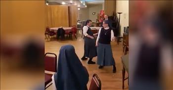 It was a moment full of song and praise when these nuns dance to Queen’s iconic song ‘We Will Rock You.’ When these women of God all gathered around tables together, I thought it was just going to be a time of fellowship and conversation. I had no idea that they were going to let loose in the most incredible way. It all starts when someone turns on the stereo and Queen begins to play. 

A seated nun bangs on the table, in tune with the beat. Then, the camera pans to other women standing at the front of the room. They are dancing along to this unlikely tune and having a great time. More of the nuns start to clap along and sing the famous lyrics. But the biggest surprise of all was when one nun stepped into the middle of the room for the guitar solo. And she definitely nailed every single note. 

Normally, when we think of nuns, images of stoic women with somber looks on their faces come to mind. I definitely don’t think of ladies listening to rock music. But who says that women of God can’t have variety in their choice of music? It is obvious that they were having a blast during this entire song and so was I! What did you think of this rock number?

Psalm 149:3-4 “3 Let them praise his name with dancing and make music to him with timbrel and harp. 4 For the LORD takes delight in his people; he crowns the humble with victory.”