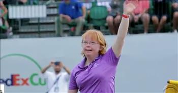 Golfer Amy Bockerstette just became the first student with Down Syndrome to earn a full athletic scholarship and, now, her story is inspiring the nation. This young woman has a passion for golf and she’s not letting anything hold her back. Amy now plays on the Paradise Valley Community College golf team. But golf isn’t her only talent. Amy loves to perform through dance and piano. She is living proof that someone with Down Syndrome can do anything they set their mind to. And a recent moment on the golf course has brought Amy into a whole new spotlight. 

It all happened when she was joined on the course by pro golfers Gary Woodland and Matt Kuchar. She took a practice hit and the ball went right into the sand. That is when Woodland offered to move the ball from the sand onto the green for an easier shot. Amy absolutely refused. She took her next swing from the sand and then had an eight-foot putt for par. When she made the amazing shot, the crowd went crazy in applause.In fact, the video has been viewed millions of times on social media. 

Amy’s parents say that this display shows others that there is no limit to what someone with Down Syndrome can do. "People with Down syndrome have value and they bring joy," said Amy’s mom. As a student-athlete, Amy is living out her dream and inspiring so many others along the way. Keep up the amazing work, Amy! 