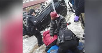 A weightlifter in Detroit is being called a hero after the man lifts a car off of a victim trapped underneath. Ryan Belcher is a power lifter. He works out 5 days a week and it known for being able to lift a large amount of weight. 

Well, all of that training came in handy one afternoon while Ryan was at work. He heard a large smash outside on the road. When he ran to check, he discovered a car had flipped upside down and a woman was lying in the lane. 

Then, he heard a man begging for help from underneath the vehicle. The stranger was trapped with no way to escape. In that moment, Ryan did not hesitate to take action. He mustered up every ounce of strength he could and lifted the car off of the victim. A car weighs several thousand tons, but that was not an obstacle for Ryan. 

“All the power that I’ve used, all the training that I’ve been through, this is the time when it’s really going to pay off in a good way.” 

His quick thinking and training saved the trapped man. He was definitely put in the right place at the right time and I’m so glad that he didn’t think twice after stepping in. 

While some people are calling Ryan a hero, he’s not so sure. He was just glad that he could provide assistance when someone’s life was on the line. What an amazing man and we’re so thankful that everyone is going to be okay.