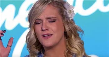 Talented performer Lauren Engle shares her heartbreaking story of loss before an emotional American Idol audition. 

Lauren met her husband, Garrett, seven years ago at a Halloween party. In 2014, the two were married. They shared many happy memories together, but one year ago everything changed. 

Lauren and Garrett were on their way home from dinner when a car ran a red light and t-boned the couple. Sadly, Garrett was killed in the accident. Lauren was in disbelief. 

“I never thought at 27 years old, I would be a widow.” 

Throughout the years, Garrett would always encourage Lauren to sing and share her talent with the world. 

Now, she is following her late husband’s wishes and auditioning for American Idol. 

Just listen as she performs an original song titled ‘Compass.’ The song follows the couple’s journey together. And to make it even more special, Garrett’s brother is playing the guitar for Lauren as she belts out the emotional words. 

Her touching song definitely struck a note with all of the judges. Katy Perry commented on the heartfelt lyrics saying, “I felt the emotion and I felt the pain. And I can’t imagine singing that or writing that or even going through any of what you’ve been through.” 

It takes such a strong person to remain standing after what Lauren has been through this past year. 

Now, she is taking the next step in her life and it’s sure to be an amazing journey with Garrett in her heart the entire way. 