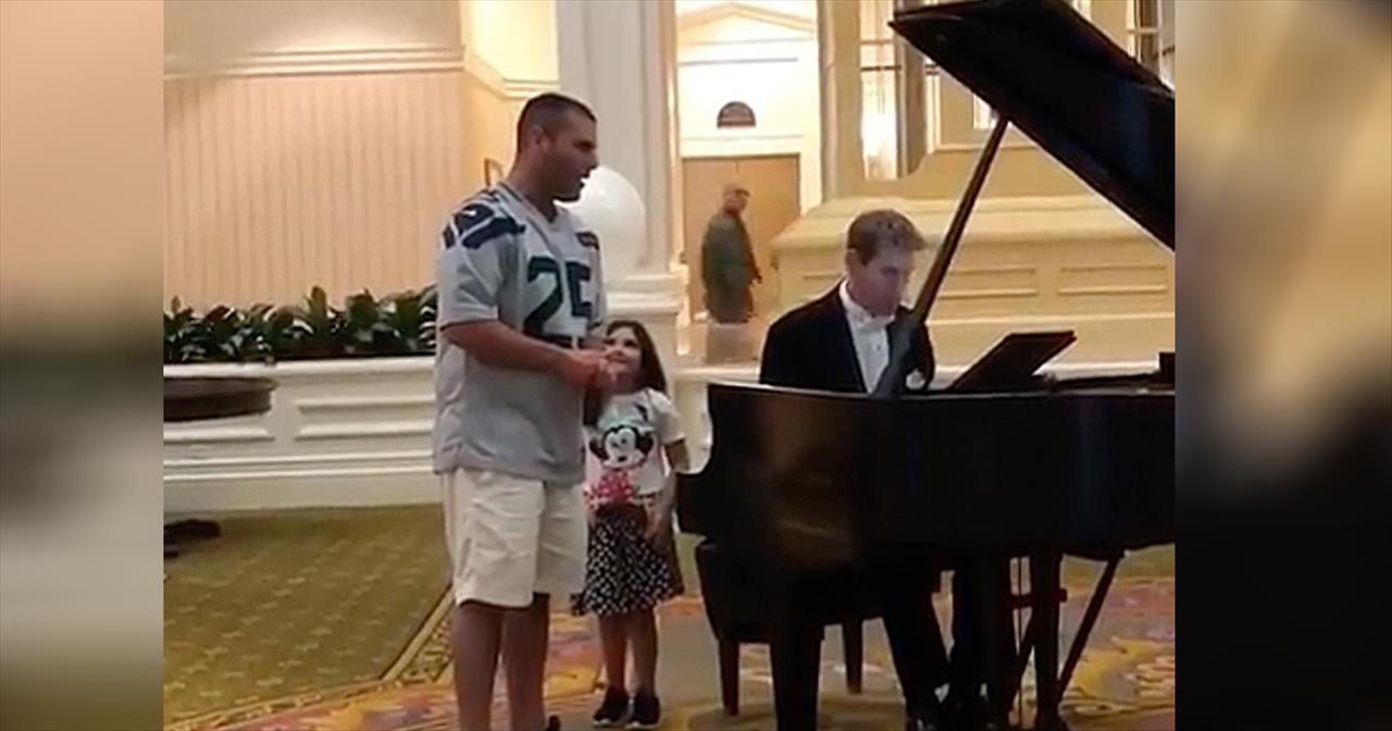 Dad Sings 'Ave Maria' While At Disney World With Daughter