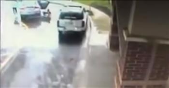 This great-grandmother rushed after a fleeing car when her grandbabies were in danger. 

It was a frightening situation at a medical center when 69-year-old Nita Coburn pulled up to the entrance. Nita exited her vehicle to help a friend to the door, while her 2 great-grandchildren remained in the backseat. In those few seconds, a man jumped into the car and started to drive away with the children still inside. 

Nita recalls the moment saying, “I heard them screaming and I ran to the car. And when I ran to the driver’s side cause I knew my grandbabies were in that car.” She chased after the car without hesitation to save her precious grandchildren. What she didn’t know was that quick-thinking Chance was already working to escape the vehicle with his older sister, Skylar. 

When the vehicle took off, Chance climbed over his sister to open the car door, allowing her to hop out. Even when the alleged kidnapper tried to grab Skylar, this incredible 8-year-old broke his stronghold and the pair tumbled out of the vehicle. 

A spokesperson for the police department described the young boy’s actions by saying, “What Chance did was extremely heroic. It just shows how much he loves his sister.” 

Both Chance and his great-grandmother were not going to let this man drive off with them. Every nerve-wrecking moment was captured on security camera. 

Shortly after the situation, the alleged kidnapper was taken into custody. Praise the Lord that both siblings and their great-grandmother are safe. 