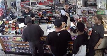 The owner of a convenience store has compassion on a hungry teen and gives him food after he catches him shoplifting.
 
At first, the owner of the 7/11, Jay, notices some suspicious activity on his store’s surveillance camera. Jay sees a teenage boy taking something off the shelf and going to a corner of the store. 

When he comes back to the front of the store, there is nothing in his hand. Jay sees from the footage that the teenager had put some items into his pockets.
“First of all, I was upset,” Jay says. “I was angry because if somebody is stealing, it feels like he’s taking money from my pocket.”
 
When Jay confronted the teen, he asked him to empty the contents of his pockets and place them on the counter. The items that he pulled out were mostly junk food like chips and candy.
 
Jay asked the teen why he was doing this, and his answer made him have a change of heart.
 
“He said, ‘I am hungry. I’m stealing it for myself and my younger brother,’” explains Jay. “When he said, ‘I’m hungry,’ the whole thing changed, my whole perception changed. This is not a regular shoplifter, a regular shoplifting incident. It is something different.”
 
Jay’s anger quickly turned to sympathy, and knew he needed to help this young man. “I said, ‘If you’re hungry, I’ll give you food. Don’t try to steal these candies and gum and junk items. You’re not going to fulfill your hunger with that. That’s useless.’”
 
After Jay’s conversation with the teen, he gave him some sandwiches and other hot food to eat. And the reason behind his decision to show grace toward the young man is inspiring. 

“I thought, ‘Okay, he did something wrong. At least give him another chance,’” he says. “Maybe he will do it right next time. Show him what is right, what is wrong. And I hope he learns that.”
 
What a beautiful act of kindness that will be sure to impact that young man!

