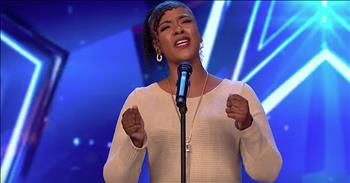 31-year-old Grenfell Tower survivor Leanna Mya inspires the crowd with her emotional audition on Britain’s Got Talent. When she walked out on stage, Leanna looked visibly nervous. When Simon asked about her motivation for auditioning, we learned the heartfelt truth. 

“I’m a survivor from Grenfell Tower and I just made a decision that I want to do something positive and try to make something positive out of something negative.” In 2017, a fire broke out at the Grenfell Tower in West London. The building was 24 stories and the impact was devastating. 

The blaze ultimately claimed 72 lives and many more were injured. Leanna was one of the survivors, along with her family. Out of this tragedy, Leanna decided to bring some much-need light into the world. That’s what brought her to Britain’s Got Talent today. 

Just listen as she belts out the lyrics to Sam Smith’s smash hit ‘Lay Me Down.’ Her powerful voice combined with this touching ballad truly makes this audition one to remember. There were even a few tears in the eyes of the audience.

After the performance, the judges continued to sing her praises. Simon said, “I think this is really important what you just did. I’m actually surprised every year how many amazing people we meet on this show that have the courage to share something.” 

It’s truly such an inspiration to watch a survivor overcome adversity to follow their dreams and impact others in such a positive way. We’re rooting for you, Leanna!
