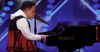 22-year-old Kodi Lee brought the judges to tears with his powerful audition on America’s Got Talent. Kodi is blind with Autism. 

He was escorted onstage by his mother, Tina. She shared Kodi’s story with the judges and how music has completely changed his life. She said, "Through music and performing, he was able to withstand living in this world. Because when you're autistic, it's really hard to do what everyone else does. It actually has saved his life, playing music." Then, Tina guides her son over to the piano and gives him a quick pep talk. That’s when he starts to sing and play Donny Hathaway's "A Song For You." 

As soon as he hit that first note, everyone was in complete awe. This young man has such an incredible voice and tone. The judges had nothing but praise for Kodi after the audition was over. 

Judges Gabrielle Union and Julianne Hough even had to wipe away tears from their eyes. Howie Mandel said,  “You’re a great inspiration and great talent and it was amazing.” But it was Judge Gabrielle that was completely moved by inspiring performance. 

She said, “I’m also a new mom this year. It’s the toughest job I’ve ever had and the most rewarding job I’ve ever had. You just want to give your kids the moon, the stars, and the rainbows. And tonight, I’m going to give you something special.” 

That’s when she leaned over the table and hit the golden buzzer for the very first time this season. Now, Kodi is headed straight to the live shows and he’ll have the opportunity to compete for the grand prize on America’s Got Talent. 