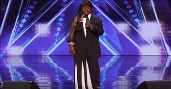 63-year-old Adaline Bates earned her spot in the competition with her double duet of ‘Unforgettable’ on America’s Got Talent. 

When she was just a teenager, Adaline belonged to a singing group with her sister and a few friends. But, after the group broke up, the singer put her own dreams aside to raise a family. Now, Adaline works as a vocal coach and a writer in Arizona. 

Even though years have passed, this talented woman never gave up her dreams of performing on stage. Since her kids are grown, she decided this would be the perfect time to seize the opportunity of a lifetime. “Now, I’m on the front burner and it’s about me.” Today, she’s performing the classic Nat King Cole song ‘Unforgettble.’

“Unforgettable
In every way
And forever more
That's how you'll stay”

Adaline wanted to make sure that her audition stuck out in the minds of the judges. So, she decided to sing both the male and female parts of the famous duet. Just watch as she arrives on stage clad in a dress on one side and a suit on the other. Every time that she sings the male parts, Adaline would turn the suit to the audience. And she would show her dress when it was the female’s turn. 

“That's why, darling, it's incredible
That someone so unforgettable
Thinks that I am
Unforgettable, too”

Note by note, this woman impressed the judges and audience. She easily earned four ‘yes’ votes to move on in the competition. Not only is Adaline a truly talented vocalist, but she proves that there is no age limit on your dreams. 
