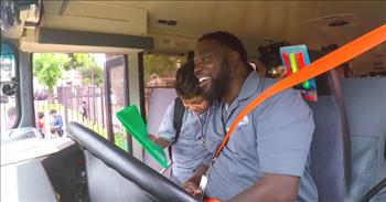One school bus driver from Dallas, Texas goes above and beyond his job description to create such a special community with him and his students.
 
Curtis Jenkins wakes up early each day to drive his young passengers to Lake Highlands Elementary. He motivates them, encourages them, and gets to know each and every one of the kids that ride his bus.
 
“He goes way beyond the outline responsibilities and duties of a bus driver,” says Emily Gruninger, the principle at Lake Highlands Elementary. “That bus is like a family.”
 
When asked about their bus driver, a young boy talks about how much Curtis cares for the students. Another girl on the bus says how kind he is to everyone.
 
Curtis makes sure to instill these values in the young individuals that ride his bus each day.
 
“We’re going to care about each other and we’re going to love everybody, right?” Curtis says this to the kids on his bus over the loudspeaker.
 
“These are my children. This is my community,” explains Curtis. “I love them all.”
 
One way that Curtis creates community on his bus and empowers the students that ride it is by giving each child a responsibility. The roles that they have help them work together and build stronger bonds with one another. They see each other as a team, with Curtis pouring into each one of them.
 
“I put time, effort, love, care, and understanding into each and every one of those kids,” Cutis says.
 
He truly loves his job and it shows! And he is impacting so many children with his kindness. One 5th grader named Ethan says that his bus ride with Curtis is often the best part of his day.
 
“He helps anyone in need,” Ethan shares. He also talks about how Curtis has been there for him in his time of need. “My mom got divorced when I was only 4. He’s the father that I always wanted.”
 
Cutis also gives out presents to his kids throughout the year. He personally selects each gift out that specifically caters to each child’s interests. For one girl, he gave her a t-shirt that had a picture on it from a book that she made.
 
“I’m hoping this t-shirt inspires her to keep on writing books,” says Curtis.
 
As he inspires the children on his bus, other adults that see his impact are inspired as well. Such a kind and giving heart, this bus driver has! And what a wonderful thing to see him motivating and teaching such great lessons to the next generation.
