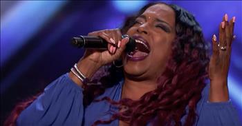 55-year-old Carmen Carter steps out into the spotlight for as unforgettable America’s Got Talent audition. 

For years, Carmen has been performing as a background singer. You’ve probably heard her voice, but no one has ever known her name. All that is about to change after Carmen sets foot on the America’s Got Talent stage. When Simon asks why she never achieved a solo career, Carmen shared her heartbreaking backstory. When she was younger, a composer wrote music for Carmen. 

A record company representative flew out to hear her sing but delivered some earth-shattering news. “He told the person that wrote the music for me, she’s wonderful but she’s too fat.” After that body-shaming incident, Carmen moved to the background and remained there. 

Now, she’s ready to pursue her dreams and take that chance at being a lead singer. Just listen as she belts out the lyrics to ‘Never Tear Us Apart’ from INXS. This soulful rendition struck a chord with the judges and the crowd was on their feet in applause. 

Judge Simon Cowell was so impressed with the talented singer. "There has never been a person who has ever bought a record they loved based on how old or how big the artist is. You didn’t come out here as a victim. You came out here to prove a point, and 4,000 people gave you a standing ovation. I think you have an amazing voice.” I think it’s safe to say that no one will be forgetting Carmen’s name any time soon. 