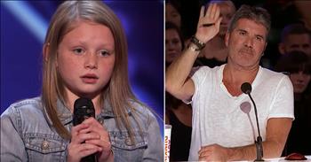 Young Ansley Burns earned a second chance at impressing the judges on America’s Got Talent and she seized the opportunity. 

Ansley is a small-town teen from Easley, South Carolina. Since she was just a young girl, Ansley has dreamed of singing on the big stage. Now, she’s finally getting her chance and she’s taking on a challenge with ‘Think’ from Aretha Franklin.

“You better think (think) 
Think about what you're trying to do to me
Think (think, think)
Let your mind go, let yourself be free”

Ansley jumped right into the song, but almost from the start, Simon seemed to have issues with the backing track. That’s when he stopped the entire performance, much to everyone’s surprise. He said that the backing track was horrible and clouded Ansley’s singing. 

That’s when Simon said, "So, I don’t think we can properly judge you on this, I really don’t. We really like you, but that was terrible." He asked the young girl if she would consider singing the song a cappella. 

Ansley’s face had a look of pure shock as she took a sip of water and walked back to the stage. She picked up the microphone and started to belt out the powerful lyrics. 

Ansley gets the crowd to clap along with her as she hits all the high notes flawlessly. She even gets a smile out of Simon Cowell. It’s safe to say that Ansley took full advantage of her second chance and we’ll be seeing a lot more of her this season. 
