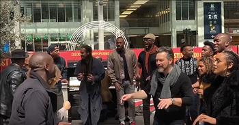 The cast of The Lion King from Disneyland Paris surprise train passengers with a performance of ‘Circle Of Life.’ 

This iconic song became a standout hit after accompanying the 1994 Disney animated film, The Lion King. The song was composed by Elton John and the lyrics were written by Tim Rice. 

The iconic tune climbed the Billboard charts and still remains a beloved favorite today. ‘Circle Of Life’ will even be featured in the new live-action remake of the Disney classic. 

“It's the circle of life
And it moves us all
Through despair and hope
Through faith and love
Till we find our place
On the path unwinding
In the circle
The circle of life”

Today, this song is coming to life in an entirely new way. At Disneyland Paris, the park is gearing up for the upcoming Lion King and Jungle Festival. To celebrate the start, cast members from the festival came together at a Paris train station. 

As travelers walk by, the singers start to belt out the famous lyrics. Little by little, a crowd starts to form and people take notice of the incredible performance happening right in front of them. More and more singers join in and once they start clapping, the whole crowd joins in too. 

By the end of the song, the cast is surrounded by passerbys with their phones in the air, recording the entire moment. This was definitely a surprise that no one saw coming but I’m sure it brightened a lot of people’s day. 
