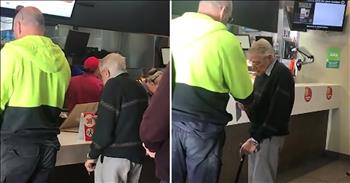 A beautiful act of kindness was captured on camera when one stranger pays for the an elderly man’s meal. 

Recently, David Love was visiting McDonald’s for his morning coffee with his wife. 
While at the counter, he noticed the man beside him was rummaging through his pockets for change to pay the cashier. It started to become apparent that the elderly man did not have enough money for his meal. 

That is when David stepped in and offered to pay. “There’s still some nice people around,” the elderly man said to the cashier. But David’s kindness didn’t stop there.

Before the man could leave, David gave him $20 to put in his pocket. Unbeknownst to David, his wife was filming the entire encounter. 

When he approached, she asked what just happened. “I’m helping the old fella out. He’s down on his last 20 bucks. I paid for his meal and I gave him $20.” 

David never hesitated to stop and help out someone in need. In fact, after receiving praise from his wife, he simply said, “It is what it is, honey. It’s life.” 

David even made sure to tell the man goodbye before he left the fast-food chain. The elderly man will forever remember this simple act of kindness. 

Sometimes, it just takes a moment of our time to truly effect someone else’s day. Let us use this story as an inspiration to spread a little more kindness into the world. 

What have you done to help someone recently?