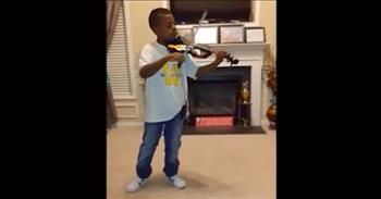 The talented violinist Tyler Butler-Figueroa shares his gift of music with us in this video of him playing ‘Blessed Assurance.' And when you hear him play this beautiful hymn, it’s hard to not sing along to the familiar melody.
 
“Blessed assurance, Jesus is mine;
Oh, what a foretaste of glory divine!
Heir of salvation, purchase of God,
Born of His Spirit, washed in His blood.
 
This is my story, this is my song,
Praising my Savior all the day long.
This is my story, this is my song,
Praising my Savior all the day long.”
 
Tyler was recognized for his talents on the violin when he was given a golden buzzer by Simon Cowell on America’s Got Talent. 

At just 11 years old, his energy and charisma on stage while he was playing blew the crowd and judges away. Before his audition, he gave the audience a little back story as to how he started playing the violin.
 
When Tyler was just 4 years old, he was diagnosed with Leukemia. The cancer almost took his life, but he was able to fight through it and has been in remission for almost 4 years now.
 
Unfortunately, when Tyler was battling for his life, he also had to deal with being bullied at school. Mean-spirited kids would spread rumors that his cancer was contagious, and children would avoid him at all costs. To deal with the pain from bullying, Tyler decided to take up the violin when he was 7 years old.
 
“When I play the violin, it helps me forget about all the bad stuff,” explains Tyler. “I just didn’t want to be the kid with cancer. So now I’m the kid who plays the violin.”
 
His mother said that once he started playing the violin, all the energy and happiness that her son had before came back. The music brought him back up from his lowest point and gave him new life.
 
What a blessing to see that Tyler is now healthy and using his musical talents to not just bring himself joy, but many other people as well!
