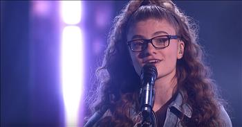 Talented 15-year-old Sophie Pecora returns to the America’s Got Talent stage with another inspiring performance that leaves one judge in tears. 

Since her very first audition, this rising star continues to bring her very best. She blew us away with her original song, ‘7th Grade.’ 

Before her first performance, Sophie shared with the judges that she experienced many instances of bullying and alienation. This feeling inspired her to write the audition song. She easily earned rave reviews from the judges. 

After her second performance, guest judge Brad Paisley was moved to press his golden buzzer for the young singer. Now, this singer-songwriter is in the quarterfinals of the competition and she’s not holding back. 

Over the past few months, Sophie has experienced so many emotions. She used these feelings to write ‘Happy In LA.’

“If you're not happy where you are you won't be happy in LA 
If you are the world’s biggest star it don’t mean you won’t make mistakes 
If you're not happy in you're car you wont be happy in a mustang 
Things do not change who you are you are human you need space”

She may be a teenager, but it’s obvious that Sophie understands the world in ways many cannot. She knows that happiness comes from inside and not your Earthly possessions. 

“Stay where you are make the best of it 
you never know when it could change don’t question it 
So many options you erased when you left with it 
You were born where you are who you are for a reason”

Who else is rooting for this talented teen?
