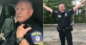 This officer decided to add a little fun to his final radio call and it��s got everyone smiling. 

Officer Cory Barrows has been with the Decatur Police Department for 30 years. After an incredible career, the time has come for Officer Barrows to retire. 

When a police officer ends their shift, they are required to radio in to dispatch the time and their status. When someone retires, they make one final radio call and it is almost always an emotional moment. 

Officer Barrows decided to make this a happy occasion full of laughter and joy. Just watch as he sits in his police cruiser and radios in for the last time. When the dispatcher thanks him for his many years of service, this police officer busts out into some talented dance moves. 

As the song ‘Footloose’ plays in the background, Officer Barrows jumps out of the car and starts to cut loose. I definitely was not expecting to see anything quite this energetic during the officer’s final radio call. I am sure this brought a smile to so many faces around the department. 

With a sense of humor like this, I can tell that Officer Barrows was a great co-worker that will surely be missed by many. It is never easy to move on, but Officer Barrows can rest easy knowing that he did a job well done. 

We all thank you for your service over the years and hope you enjoy your retirement as much as we enjoyed this video!