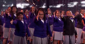 The Detroit Youth Choir returns to the America’s Got Talent stage for an inspiring quarterfinals performance. 

The world fell in love with these incredible kids after their unforgettable first audition. This Michigan choir was developed specifically for the youth in the Metro Detroit area. 

Before their audition, choir director Anthony White stressed the importance of the group, which is home to many inner-city kids. The group gives them a positive place to be a part of. 

Show host Terry Crews immediately bonded with the group, revealing that he grew up in Flint, Michigan. After their uplifting rendition of ‘Can’t Hold Us’ from Macklemore and Ryan Lewis, Terry was moved to press the golden buzzer for the choir. 

This sent the group straight through to the live shows and now they’re back and ready to prove why they deserve to be on AGT. Just listen as they belt out the inspiring words to ‘The Champion’ from Carrie Underwood and Ludacris.

“I am invincible, unbreakable
Unstoppable, unshakeable
They knock me down, I get up again
I am the champion
You're gonna know my name
You can't hurt me now
I can't feel the pain
I was made for this, yeah, I was born to win
I am the champion”

This anthem of hope and confidence is the perfect song to compliment this incredible choir. They have proven that they can overcome anything. This inspirational performance is going to be a tough one to beat. 

What do you think? Are you rooting for the Detroit Youth Choir this season?
