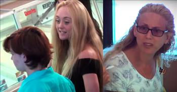 In this social experiment video, strangers can be seen standing up for a teen that is being fat-shamed by mean girls. Teenage girls can be so cruel, but it is great to see adults intervening and showing them that what they are doing is wrong.
 
This hidden camera show is called What Would You Do? and it observes how ordinary people behave when they are confronted with different scenarios. Some people take action while others mind their own business. The various situations are acted out by paid actors.
 
For this scenario, the actors are three teenage girls. Two of them are acting as mean girls and the other girl, Sophie is playing the victim. The girls are at an ice cream parlor in Livingston, NJ and Sophie is getting bullied for ordering ice cream.
 
As Sophie is sampling ice cream flavors, the bullies go in full force, attacking her with their words.
 
“You’re never going to look like us if you eat like that,” says one of the mean girls. “We came here to get ice coffee; we didn’t come here to get fat,” says the other bully.
 
The harassment continues, with the bullies calling Sophie “disgusting” and “Miss Piggy,” before other customers in the shop step in to say something.
 
One older gentleman gives Sophie a pep talk after the mean girls leave the store.
 
“You let them talk like that to you?” he says. “I’m used to it,” Sophie replies. “You got to stand up, once in a while, for yourself. Don’t ever let people talk down to you, ever.” His words comfort her while they share a table and eat ice cream together.
 
The three teenage girls set up several times to act out the bullying scene, and time after time, bystanders came to the aid of Sophie.
 
The last time that the girls act out the scenario, a mother and daughter come into the ice cream parlor. While the mean girls are bullying Sophie, the mother speaks up and intervenes.
 
“Hey, you guys are abusive. What you are saying is really mean…I’m a therapist that specializes in eating disorders and what you’re doing is incredibly hurtful. I’m horrified,” says the mother.
 
The bullies storm out of the shop, leaving Sophie behind. That’s when the daughter of the mom who spoke up comforts Sophie.
 
“Here, take out your phone. I’ll give you my number,” she says to Sophie. “You can hang out with me instead. I didn’t have many friends in high school, so I know what it’s like…There are much nicer people to hang out with.”
 
That’s when the camera crew comes into the store and explains the show What Would You Do? to the mother and daughter. The daughter explains why she knew she needed to reach out to Sophie.
 
“A lot of times, teenagers are afraid that if they say something, they’re going to be an outcast,” she says. “But I think it really defines you as a person if you are compassionate about other people and you aren’t afraid to take a stand for what you believe it right.
 
What a beautiful message. May we all stand up for what is right and show compassion to everyone that we encounter! 

