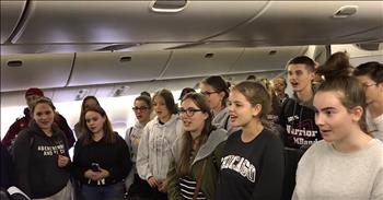 One student choir made a captain’s last flight a moment to remember with a sweet impromptu serenade. Ronald Smith has been an airline pilot with United Airlines for 32 years. 

Today, he’s on a flight from Chicago to Brussels and it will be his very last as a pilot. Ronald is set to retire, but not before receiving one final send off that he never saw coming. 

When the student choir of the LGE (Lycée des Garçons d'Esch-sur-Alzette) heard about the pilot’s retirement, they decided to honor him in the best way they knew possible. 

After other passengers disembarked, the choir remained behind. When Ronald came out, they stood in a semi-circle and began to sing the words of ‘Viva La Vida’ from Coldplay. 

“I used to rule the world
Seas would rise when I gave the word
Now in the morning, I sleep alone
Sweep the streets I used to own
I used to roll the dice
Feel the fear in my enemy's eyes
Listen as the crowd would sing
Now the old king is dead! Long live the king!”

This contemporary tune was given a complete makeover as these teens perform an a cappella serenade. As the crew gathered around, it was truly a moment of honor for this pilot. 

Moments like this are far too fleeting and it was such a blessing to see these students take a pause from their day to show this act of kindness. We wish Captain Ronald all the best in his retirement. 
