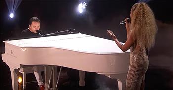 Inspirational America’s Got Talent winner Kodi Lee performs a beautiful duet of ‘You Are The Reason’ with Leona Lewis. 

Leona originally recorded this song with Calum Scott, a former Britain’s Got Talent contestant. It quickly skyrocketed to the top of the charts and remains a favorite for artists all over the world to cover. 

Today, Kodi Lee is stepping into Calum’s shoes for an unforgettable rendition of this hit song.

“I'd climb every mountain 
And swim every ocean 
Just to be with you 
And fix what I've broken 
Oh, 'cause I need you to see 
That you are the reason” 

The world first fell in love with Kodi Lee after his touching audition on America’s Got Talent. We learned from his mother that Kodi is blind with autism. But music completely transforms Kodi and he can truly block out the noise of the world and be at peace. 

His first performance even earned the coveted golden buzzer from judge Gabrielle Union. Week after week, he moved the world with his brilliant covers and beautiful piano-playing. 

A front-runner the entire competition, everyone cheered when Kodi Lee was announced as the winner of the fourteenth season of AGT. Now, this inspirational young man will headline a show in Las Vegas along with other special guests from the show. 

Kodi Lee is truly an act like no other and I have a feeling that we will be seeing his name for a long time to come. Were you rooting for this young man to win?
