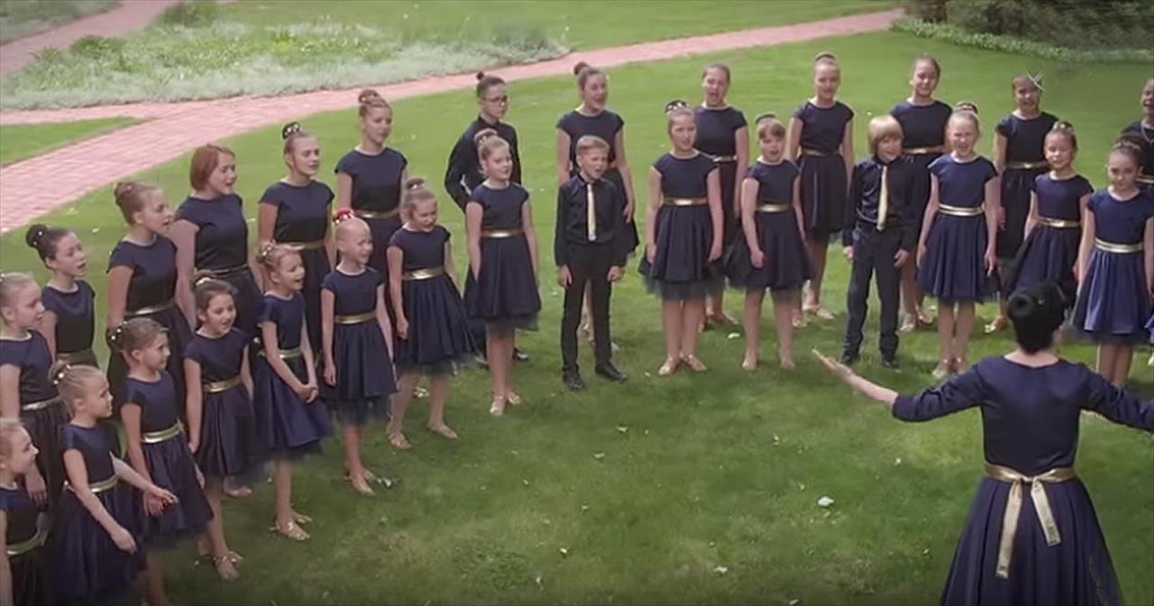 Children's Choir Sings 'You Raise Me Up' By Josh Groban