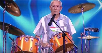 This 80-year-old drummer is going viral after his incredible performance earned the golden buzzer on Central Asia’s Got Talent. 

There are a lot of people that think when you reach a certain age, you are unable to participate in physical activities or truly enjoy life. But I think that we all know that is farthest from the truth. And this man is setting out to prove everyone wrong as he auditions for the popular Asian talent competition. 

Just watch as this elderly gentlemen steps onto stage and sits down at the drums. He stops off relatively slow, but then, out of nowhere, he starts to pick up the pace and really show off his skills.  

Without missing a beat, listen as this man drums along with the music as the crowd looks on in awe. He truly made this performance look so easy. But his talent was not lost on the audience. 

Before the performance was even over, one of the judges was moved to stand up and press the coveted golden buzzer. This means that the drummer will automatically move on in the competition and we will see another incredible routine. 

This 80-year-old is proof that if we set our minds to it and have a goal, this is no limit to what we can achieve. He is such an inspiration to so many all around the world and I’m definitely looking forward to what he does next. 

Who else was stunned when they heard this man play the drums?