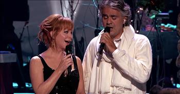 Superstars Andrea Bocelli and Reba McEntire come together for an incredible performance of ‘Blue Christmas.’ 

Over the years, many artists have lent their voices to his Elvis Presley classic. The heartfelt words speak of a Christmas without a loved one.

“I'll have a blue Christmas without you
I'll be so blue just thinking about you
Decorations of red on our green Christmas tree
Won't be the same dear, if you're not here with me”

Andrea Bocelli is an Italian opera singer with countless hits under his belt including ‘The Prayer’ and ‘Because We Belive.’ Reba McEntire is a legend in the country music world. Together, these two powerhouse vocalists are an unstoppable duo. Just listen as they beautifully belt out the lyrics to this iconic.

“You'll be doin' all right, with your Christmas of white
But I'll have a blue, blue, blue, blue Christmas”

‘Blue Christmas’ was made famous by Elvis Presley in 1964. The song received international success with many artists putting their own spin on the special song. 

Every Christmas, you can almost guarantee that you’ll hear this country classic sometime during the holiday season. And this unique performance is one that you don’t want to miss. 

Before the song, Andrea told the audience that he was a very big Elvis fan growing up. In fact, he was a bit jealous of the legendary rocker because many of his friends liked Elvis more than him. 

He vowed to one day sing an Elvis song on stage and that dream became a reality at the Kodiak Theatre in 2009. What an incredible performance of this beloved Christmas tune!
