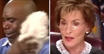 Judge Judy solves a heartbreaking case by letting a dog inside the courtroom. 

Judge Judy Sheindlin has been gracing the television sets of millions of Americans for over 20 years. In fact, her show is the highest rated courtroom program on television. Judge Judy has won multiple Emmy awards and continues to keep the public invested in each case. 

For the past 2 decades, Judge Judy has become famous for her stern "no-excuses" attitude, divisive decisions, and harsh criticism. But despite her television persona, she continues to win over the hearts of Americans year after year. One of the reasons we love Judge Judy so much is that she is not afraid to be bold and unconventional with her decisions. 

Take this particular court case that involves two dog owners claiming that their dog was stolen and then resold. The new owner refused to return the dog to the original owners, resulting in a conflict over who the true owner was. 

While both parties came to the courtroom with documents and evidence, Judge Judy decided to use a completely different approach. She asked that the dog be brought into the courtroom. 

Then, she instructs the handler to put the dog down and let him find his owner. The dog immediately runs to the man and he breaks down in tears over this incredible reunion. 

He is finally able to hold ‘Baby Boy’ again and it’s obvious that these two have a long history together. Sometimes, it’s the simplest solution that reveals the truth. 