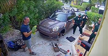The sheriff’s office in Palm Beach County were in for a surprise when their emergency call ended up being a talking parrot. It started as a routine call for these police officers when they received a report about a woman yelling and screaming for help at a neighbor’s house. 

On Facebook, the sheriff’s office wrote, “Our Deputies in Lake Worth Beach came to the help of someone screaming for help. Hilarity ensued.” When they arrived on scene, a man was outside and happily greeted the officers. 

He later said, “I was changing the brakes on my wife's car and had my 40-year-old parrot, Rambo, on his outside perch where he sings and talks. Sometime later four police officers showed up saying a neighbor called because she heard a woman screaming for help.” 

Rambo’s owner has had the parrot for over four decades. He shared that when he was a child, Rambo lived in a cage. That’s when he taught Rambo how to say “Help, help, let me out!” Flash forward to the present and Rambo started yelling this phrase while outside. 

A nearby neighbor heard the screams and mistook it for a woman in danger. Needless to say, everyone got a good laugh out of the situation and the neighbor has now been formally introduced to Rambo. 

Now, the video has been viewed over 2 million times online and continues to make everyone laugh out laugh. This is definitely a story that everyone involved is going to be telling for years to come. 