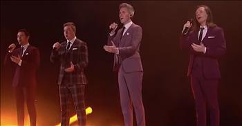 Britain’s Got Talent winners Collabro take on the America’s Got Talent stage with an incredible performance of ‘Shallow.’ 

We first met the men of Collabro when they appeared on the 2014 season of the popular talent competition. The group has only been together for a month when they auditioned. But their unique musical style won over the judges and audience. 

After weeks of impressive performances, the vocal ensemble went on to win the entire competition. Now, Collabro has four albums under their belt and a legion of fans and they’re hoping to claim the ultimate championship as contestants on America’s Got Talent: The Champions. 

The popular competition features over 40 acts from all across the globe. The list of contenders includes past winners, finalists and fan-favorites. And Collabro truly brought their A-game to the competition with an amazing rendition of ‘Shallow’ from the hit movie, ‘A Star Is Born.’ Just listen as they combine their voices to belt out these popular lyrics.

“I'm off the deep end, watch as I dive in
I'll never meet the ground
Crash through the surface, where they can't hurt us
We're far from the shallow now”

Even though they received mixed reviews for their performance, there is no doubt that Collabro belongs on the stage. This unique quartet has been impressing us for years and I’m sure that we will be seeing their name for quite a long time. 

Who else remembers watching these gentlemen perform for the very first time on Britain’s Got Talent?
