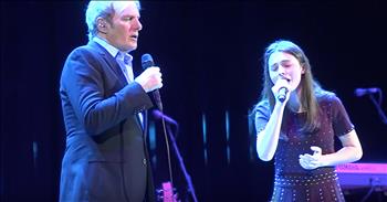 Legendary musician Michael Bolton joins with Laura Bretan for an incredible performance of ‘The Prayer.’ 

This powerful song was originally written by David Foster, Carole Bayer Sager, Alberto Testa and Tony Renis in 1999. It was written in both English and Italian for artists Celine Dion and Andrea Bocelli to sing solo. But it was their incredible duet performance that truly propelled the song into the classic that it is today. 

“So let the children remember the sun 
Let them dance, let them soar 
For their lives have begun 
Let the children engender the rain 
As the river runs through fields 
Forever subsiding their pain 
Prayer” 

Decades after it’s release, ‘The Prayer’ is still a popular song for artists and musicians to cover. Today, one iconic voice is sharing the stage with an former America’s Got Talent contestant for this stunning duet. 

Michael Bolton is a Grammy-winning artist with a slew of hits under his belt. We first met Laura Bretan when she won the sixth season of Romania’s Got Talent. 

From there, she went on to place sixth in the American version of the franchise. Now, these two powerhouse vocalists are putting their own spin on this special song and it’s absolutely amazing. 

Just listen as their voices combine in perfect harmony to sing these beloved lyrics. There is just something about hearing the song that always fills me with a sense of peace and understanding. 

What did you think of this performance from Michael Bolton and Laura Bretan?
