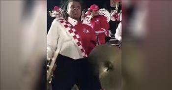A Fresno State University marching band member has the Internet in stitches with his hilarious cymbal dance routine. 

We all love a good marching band. There’s something about upbeat music and school pride that always puts a smile on our face. 

20-year-old Travis Morris has been playing instruments since high school. He has always loved playing and he also loves to perform. 

During a recent football game at his college, Travis decided to show off some of his incredible dance skills. And while Travis plays saxophone and other percussion instruments, it was the cymbal that became the star of the show. 

While simultaneously playing the cymbal, Travis pulled off some amazing moves. His energetic performance was so well received that once the clip was posted online, he quickly went viral. In fact, his video has been viewed millions of times across social media. 

Now, Travis is appearing on news shows and daytime television sharing his positive attitude and passion for music. Travis told Good Morning America, "That passion honestly comes from the Bulldog fans--I feed off their energy. It's awesome to see people appreciate music." I couldn’t agree more. 

It’s so amazing to see traditional music make its way in our newsfeed. And Travis’ upbeat personality and dance moves are certainly a moment that you don’t want to miss. This truly takes me back to the good old days of Friday night football games and watching the marching band in the bleachers. 

Don’t you wish that you could see something like this at your next football game?