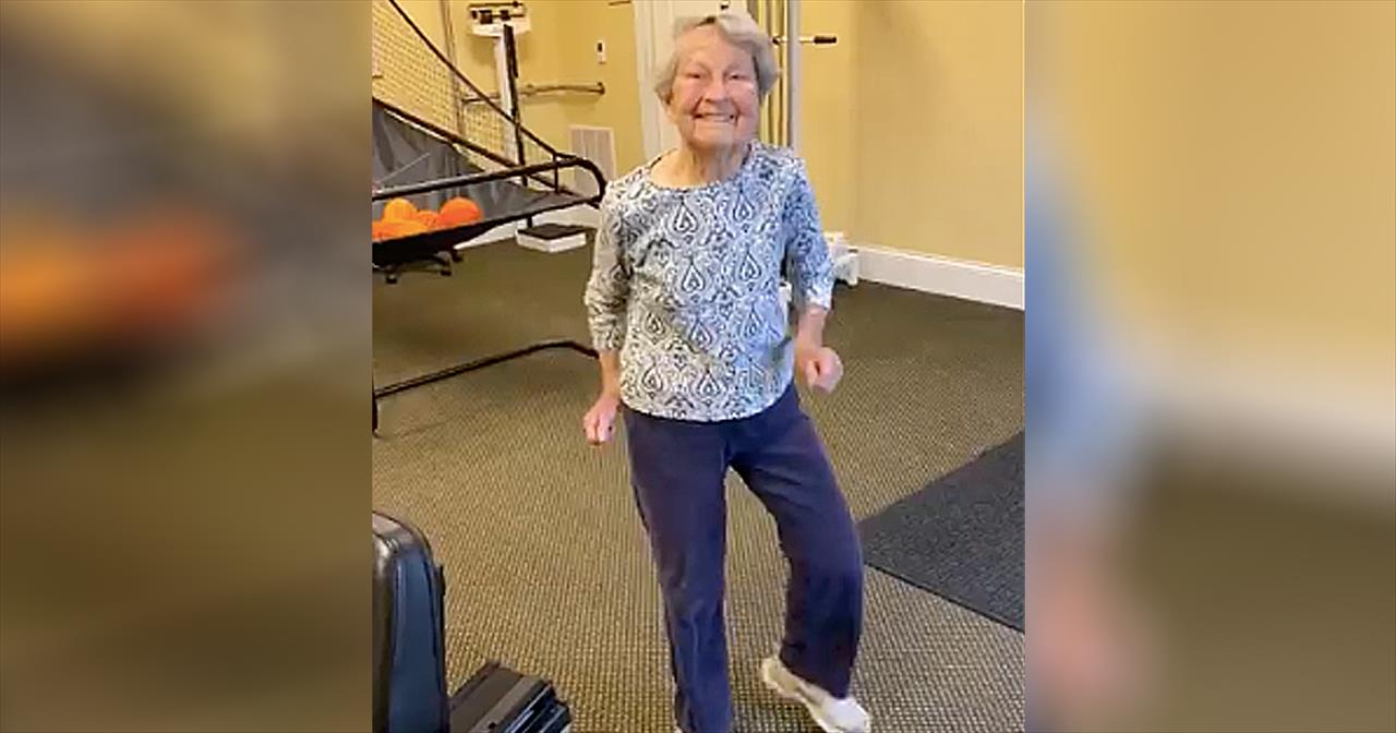 91-Year-Old Dances The Jitterbug To 'Jailhouse Rock'