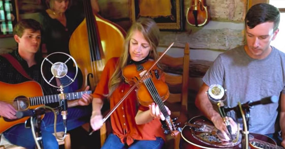 Bluegrass Family Band Performs 'Swallowtail Jig' Christian Artists