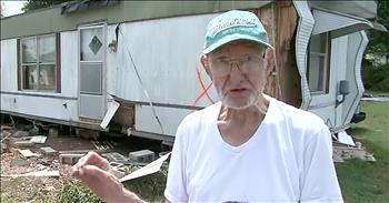 Buddy McNabb knows God will walk and talk with him when floods rise. Not just in a scriptural sense but also in a literal sense. His miracle story is going viral after God talks to the 90-year-old and calms him down during Tennessee floods. 

“I’m a believer. God laid his hand on me.” He added, “There isn’t a question in my mind. If a person does not believe in miracles, come talk to me. Because God laid his hands on me. I was not even afraid.” 

He stood watching the water rise as he sipped his coffee and pet one of his three dogs. He realized as the water rose, there was no way to get out. He couldn’t get to his truck or leave his home. So, instead of panicking, he talked to God and God talked back. 

Even though 21 other people were killed during the flooding, Buddy’s life was spared. All because he decided to have a little conversation with God. 

His story proves God answers prayer in his perfect time just when we need God to. As Buddy talked to God, God reassured Buddy that He would be with him through the flooding. God promised that when he passed through rivers, the rivers would not sweep over him. 

Yet, as the waters continued to rise, up to the point of his chest, Buddy prayed one last time when he said, “Well, I guess this is it, it’s time for me to go,” but right in that instant, the floodwaters began to recede. All because Buddy prayed. 

God indeed had his hands on this dear old man and now he is a walking, talking, living miracle! When his story began to go viral, hundreds of comments rolled in. One viewered stated, “I love the fact his main message was letting people know “if you don’t believe in miracles, come talk to me” such powerful words. Very appropriate during these uncertain times for many to share his message of faith to be a TRUE believer. May God continue to protect and bless this beautiful lovely gentleman always!” Another viewer agreed and stated, “He and his dogs surely received God's blessings. May he continue to be blessed.” 

Amen! May Buddy continue to be blessed and used by God in powerful ways that teach believers and unbelievers in the power of prayer! 

“When you pass through the waters, I will be with you; and when you pass through the rivers, they will not sweep over you. When you walk through the fire, you will not be burned; the flames will not set you ablaze,” <a href="https://www.godtube.com/bible/isaiah/43-2">Isaiah 43:2 </a>
