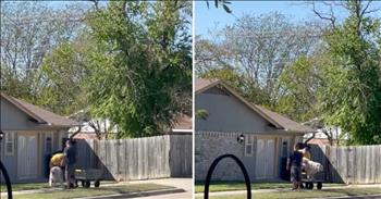 It never gets old watching others display kindness in this world. In this video, a stranger gives a struggling dog a wagon after the pup’s legs give out during a walk.

A man in the neighborhood was walking an elderly dog who was struggling. A kind couple living nearby saw and had compassion on the dog and the husband walked over with a wagon to offer the owner. 

We see the owner pick up the dog and place him in the wagon. The dog then lays down in the wagon happily. The man pets and loves on his sweet dog. Then the two men shake hands and go on their way chatting and getting to know one another. 

Many people are watching this clip of the neighborly attitude. How can we keep an eye out for our neighbors today? How can we show sacrificial love today? 

Jesus set the example of giving to others and not expecting anything in return. Just like this man gave up his wagon, we need to remember that people are more valuable than things. Is there a way that you can bless someone with your resources or finances today? Who is around that you need to take notice of in the place that you live? 

Take some time to slow down and notice the needs of others today. Ask the Holy Spirit to help you be sensitive to the needs around you. God is working every day in the big and small moments.

“And if anyone would sue you and take your tunic, let him have your cloak as well. And if anyone forces you to go one mile, go with him two miles. Give to the one who begs from you, and do not refuse the one who would borrow from you. You have heard that it is said, ‘You shall love your neighbor and hate your enemy.’ But I say to you, love your enemies and pray for those who persecute you.” <a href="https://www.godtube.com/bible/matthew/5-40">Matthew 5:40-43</a>
