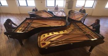 <p>You have to check out this fabulous video of five siblings playing five different pianos while performing the Christmas classic &lsquo;Sleigh Ride.&rsquo;</p>

<p>In the video, The 5 Browns are performing who are five sibling pianists &ndash; Deondra, Desirae, Gregory, Melody, and Ryan. And they all are Julliard-trained pianists! The pianos that they are playing on are crafted by Steinway &amp; Sons, who are makers of some of the world&rsquo;s finest pianos.</p>

<p>&ldquo;Here, they perform an enchanting five-piano version of Leroy Anderson&rsquo;s &lsquo;Sleigh Ride,&rsquo; wondrously arranged by Steinway Artist Greg Anderson, at the New York Steinway Factory,&rdquo; reads the <a href="https://www.youtube.com/watch?v=kqYiRXMta50">caption</a> of the video.</p>

<p>It is remarkable to watch them all play at the same time, and it is so fun to compare their different styles as well. They not only sound wonderful together, but look so cool, too! They are like a full orchestra with just pianos! And having all the pianos open lets the viewer see the inner workings of the instruments which is very fun.</p>

<p>&ldquo;Put a smile on my face and joy in my heart,&rdquo; <a href="https://www.youtube.com/watch?v=kqYiRXMta50">comments</a> one person on YouTube after watching the video. &ldquo;What talent!&rdquo;</p>

<p>&ldquo;Brilliant arrangement of this classic, and very well played, indeed. Kudos,&rdquo; <a href="https://www.youtube.com/watch?v=kqYiRXMta50">writes</a> another person online.</p>

<p>The song in this video is featured in their latest release on the Steinway &amp; Sons label, &ldquo;Christmas With The 5 Browns.&rdquo; This video is part of Steinway &amp; Sons&rsquo; Music &amp; Vision series, which delivers performances across musical genres in wide-ranging locations, featuring instruments crafted by Steinway &amp; Sons.</p>

<p>Five pianists, five different expressions. What a treat! We hope that you enjoyed watching this beautiful piano arrangement of &lsquo;Sleigh Ride&rsquo; today!</p>

<p><a href="https://www.godtube.com/bible/john/1">John 1:9-10</a> &ldquo;The true light, which gives light to everyone, was coming into the world. He was in the world, and the world was made through him&hellip;&rdquo;</p>
