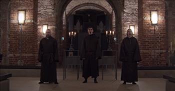 <p>Listen to the three men in this video sing a chilling theme song for a popular video game in the style of Georgian monks!</p>

<p>&ldquo;To celebrate the release of Halo Infinite we had a little singing session with real Gregorian Style Vocal Ensemble in a Chapel!&rdquo; reads the <a href="https://www.youtube.com/watch?v=TGCa2kyHFpM"><u>caption</u></a> of the video on YouTube.</p>

<p>To clarify, the men singing in the video are not actual monks but a vocal group from Finland that chants in the Gregorian style. And they are fantastic! Their singing is sure to give you chills as you listen to the music that they make with their voices.</p>

<p>&ldquo;The resonance is insane! So powerful, especially the lower harmonies,&rdquo; <a href="https://www.youtube.com/watch?v=TGCa2kyHFpM"><u>comments</u></a> one person on YouTube after watching the video.</p>

<p>&ldquo;Coming from someone who&#39;s been in various choirs for years, this is simply incredible,&rdquo; <a href="https://www.youtube.com/watch?v=TGCa2kyHFpM"><u>writes</u></a> another person online. &ldquo;The vowels are full and rounded, and the harmonies are effortless, and their voices blend so well! Great job!&rdquo;</p>

<p>In the video, the members of the vocal group are dressed in robes in the style of Georgian monks, and they are singing in an old chapel that is covered in bricks and has candles lit all around it. The atmosphere matches the song style so well, and the video is one that is enchanting to watch. Listening to the notes that the vocal group sings really transports you to another place! What talent these singers have!</p>

<p>We hope that you enjoyed listening to this theme song performed by this vocal group from Finland that chants in the Gregorian style. And may you have a blessed day!</p>

<p><a href="https://www.godtube.com/bible/colossians/3-16"><u>Colossians 3:16</u></a> Let the message of Christ dwell among you richly as you teach and admonish one another with all wisdom through psalms, hymns, and songs from the Spirit, singing to God with gratitude in your hearts.</p>
