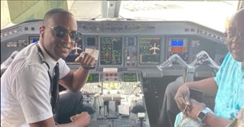 <p>One pilot tears up as he welcomes a special VIP passenger onto the plane that he is flying. And the passenger just happens to be his father. What a special moment!</p>

<p>&ldquo;I&rsquo;m going to try to make it as smooth as possible, because we have a VIP on board,&rdquo; the pilot says over the intercom to the passengers on the plane.</p>

<p>He then goes on to talk about the VIP and his background. &ldquo;So, a little bit about this VIP. He hails from Kingston, Jamaica, born in the small town of Portmore, Jamaica. He migrated from Jamaica to Toronto, Canada in the late &lsquo;60s, I do believe. Then he migrated down to New Jersey and now he lives in the nice little town of Kennesaw, Georgia. And the VIP I&rsquo;m talking about is my father.&rdquo;</p>

<p>The pilot then shares with the passengers about why this moment is so special to him. &ldquo;This is my first flight with him,&rdquo; he says. &ldquo;I tried to hold the tears back. I didn&rsquo;t think I&rsquo;d cry, but this is a very special and an important flight for me. This is the first time I&rsquo;ve flown with my father. And I&rsquo;m just very thankful and blessed to have my father on board. And Dad, I thank you for everything that you&rsquo;ve done for me.&rdquo;</p>

<p>What a heartfelt speech and touching moment. But the pilot doesn&rsquo;t let the moment go by without adding a little humor to it.</p>

<p>&ldquo;So folks, once again, welcome aboard. I&rsquo;ll get you up there safe, because he&rsquo;s going to ride on me if he doesn&rsquo;t and my mom&rsquo;s going to get on me. So folks, thank you. Oh, and his birthday was yesterday, too. He says he&rsquo;s 72, he doesn&rsquo;t look a year older than about 45 but he says he&rsquo;s 72,&rdquo; he says. &ldquo;So, happy birthday to him, too.&rdquo;</p>

<p>How great to see the sweet bond between this man and his father!</p>
