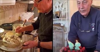 <p>One 90-year-old grandpa learned how to bake, and he is now using his new skill to make a cake for his family for every occasion. How precious!</p>

<p>&ldquo;Our grandpa decided to become a baker at age 90 and bakes us a cake every time we visit,&rdquo; says Jill and Jenna Ferraro. They decided to share about their grandpa&rsquo;s new-found talent with a video online, and the cakes that the video shows look absolutely delicious!</p>

<p>How special that must be to see their grandfather get excited about learning to bake and sharing his creations with his family members. And I&rsquo;m sure other members of the family are more than happy to help out with trying his new recipes! That is one tasty hobby, for sure!&nbsp;</p>

<p>The video also shows a clip of the grandfather turning 91 and his family singing a round of &lsquo;Happy Birthday&rsquo; to him. After the song, he claps out all the candles with one go. It is clear to see that this is a man who is full of joy and truly loved by his family. And he is using his new baking skills to bless his family with the sweetest of treats!</p>

<p>It just goes to show you that you are never too old to try something new and learn a new skill! Whatever it is that you have been curious about learning or mastering, you should absolutely go for it!</p>

<p>May this grandpa continue to find joy in baking cakes and sharing his yummy creations with his loved one.</p>

<p><a href="https://www.godtube.com/bible/genesis/18-19">Genesis 18:19</a> For I have chosen him, so that he will direct his children and his household after him to keep the way of the LORD by doing what is right and just, so that the LORD will bring about for Abraham what he has promised him.</p>
