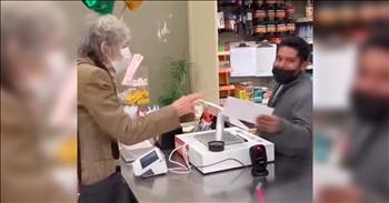 <p>One granddaughter found herself bursting with pride when her exceptionally cool grandma won a lottery and kept her promise to split the winnings with the lucky store clerk who sold it to her. That&rsquo;s an impressive exhibit of good character and one worth sharing via this short, but touching Instagram video!</p>

<p>Marrion Forrest is a regular at <a href="https://kesq.com/news/2022/01/06/local-86-year-old-shares-lottery-winnings-with-cashier-who-sold-her-the-ticket/">Duke&rsquo;s Mini Mart </a>in Rancho Mirage, California. In fact, 86-year-old Marrion had been in the store just a few days prior to the visit we see here in the video taken by Marrion&rsquo;s granddaughter.&nbsp;</p>

<p>Marrion visited Duke&rsquo;s earlier and purchased lottery tickets, as she routinely does. But, during her transaction, she&rsquo;d made a mistake and needed some help from the cashier that was working. That cashier was Walter, and that&rsquo;s who Marrion has come to see. She&rsquo;s got a bit of business to handle with Walter!</p>

<p>While buying her tickets a few days prior, Walter had been especially helpful to Marrion as she figured out her order. He had also given her a tip, letting her know that the lottery had reached $500,000. Marrion appreciated Walter&rsquo;s kindness so much that she committed to sharing any fortune won with him.&quot;I felt so good walking out of the store because he was gracious and sweet,&quot; Forrest said.&nbsp;</p>

<p>We see Marrion as she brings Walter the good news. With balloons and an envelope in hand, Marrion approaches the counter where Walter works. The envelope contains his $150 share of the prize money. As Marrion explains to Walter that the ticket was a winner, Walter laughs heartily, and a couple of other workers clap for the two. Marrion recalls how nice Walter had been to her, and the winners share a hug! It is a very sweet exchange!</p>

<p>Grandmas come in all shapes and sizes, temperaments and types&mdash;sassy and spunky, wise and firm, sweet and loving, fun and frisky, and every adjective combination imaginable. Marrion is clearly very youthful and fit for her age; she&rsquo;s given her kids and grandkids great genes. But, more importantly, based on this video alone, Marrion has to be one of the kindest, and most honest, sincere, and humble grannies around! She&rsquo;s earned her granddaughter serious bragging rights!</p>

<p>&ldquo;It is better not to make a vow than to make one and not fulfill it.&rdquo; <a href="https://www.godtube.com/bible/ecclesiastes/5-5">Ecclesiastes 5:5</a></p>
