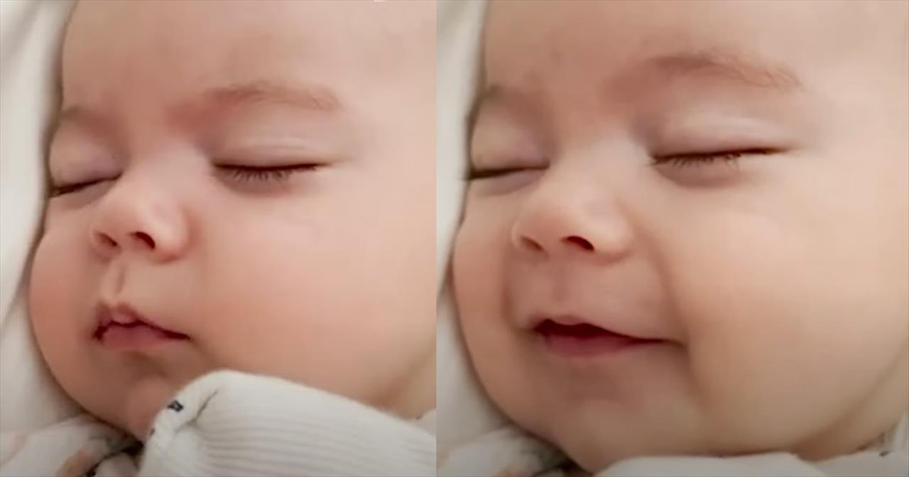 Sleeping Baby Has The Best Facial Expressions