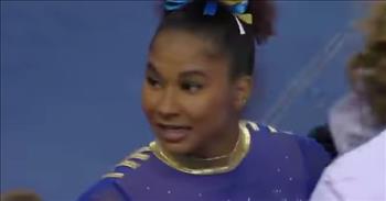 <p>Watch this amazing routine by Olympic gymnast Jordan Chiles and see her overcome with emotion after she learns that she received a perfect 10 for her performance!</p>

<p>At the start of Jordan&rsquo;s performance on the mat, the announcers talked about how she had put her routine together in just 2 days. And how she opened her routine with a double layout and perfectly sticks it.</p>

<p>As Jordan moves around the mat jumping and flipping, she brings such great energy while doing such complicated moves. It is clear that she is having a fun time with her performance, but she also worked so hard to get to where she is now. Her sport requires so much dedication and practice, and this Olympic gymnast has definitely put in the work!</p>

<p>At the conclusion of her routine, Jordan falls to the ground in shock after hearing that she scored a perfect 10. It is such an emotional moment for her! Then her teammates and coaches all go crazy cheering for her as they surround the gymnast.</p>

<p>&ldquo;I&#39;m so happy for Jordan! Her reaction was priceless,&rdquo; <a href="https://www.youtube.com/watch?v=oyZwfBv8fCc">comments</a> one person online.</p>

<p>&ldquo;What a routine. Jordan is amazing...and to think she is just getting started,&rdquo; <a href="https://www.youtube.com/watch?v=oyZwfBv8fCc">writes</a> another person.</p>

<p>&ldquo;Absolutely stunning! So happy for her and I really hope UCLA continues to foster her amazing skills,&rdquo; another person <a href="https://www.youtube.com/watch?v=oyZwfBv8fCc">comments</a>.</p>

<p>Back in 2020, Jordan Chiles represented the United States at the Olympics and won a silver medal in the team event. Now, she is a freshman on the UCLA gymnastics team and is already showing up with her best!</p>

<p>Way to go, Jordan! We hope that you enjoyed watching her fantastic gymnastic routine today!</p>

<p><a href="https://www.godtube.com/bible/colossians/3">Colossians 3:23-24</a> Whatever you do, work at it with all your heart, as working for the Lord, not for human masters, since you know that you will receive an inheritance from the Lord as a reward. It is the Lord Christ you are serving.</p>
