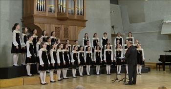 <p>It is always impressive to see how a choir of young people come together to worship God through song. In this video, 34 angelic voices sing &ldquo;Blessed is the Lord.&rdquo;</p>

<p>Little singers of an Armenian choir are standing confidently in precious outfits with tights. They are standing tall in front of a beautiful organ as their choir director, Tigran Hekekyan stands conducting their musical piece.&nbsp;</p>

<p>The group sings this piece a cappella. There is such purity and integrity in their voices. The camera focuses on the conductor and we see that he is passionate and clearly signals his students well.</p>

<p>There are special moments of students smiling with joy as they share their gift of singing. As these teenagers sing out &ldquo;Blessed is the Lord,&rdquo; there is a sense of their joy and gratitude while they sing in unison with their voices.&nbsp;</p>

<p>Tigran directs them with such precision and focus. He signals and provides direction with clarity and confidence. It is obvious that these students are taking after their conductor in the way that they all present with such conviction.&nbsp;</p>

<p>The choir knows when to sing with every crescendo and decrescendo. They do a stunning job working together and following their director.&nbsp;</p>

<p>The concept of following their conductor reminds me of the importance of following our &ldquo;Conductor,&rdquo; God. As we look to Him in our lives, it is vital that just like these young people never took their eyes off of their conductor, we also fix our eyes on Jesus.&nbsp;</p>

<p>With the help and passion of our example in Christ, we too can model Him with the presentation of our lives.</p>

<p><em>&ldquo;fixing our eyes on Jesus, the pioneer and perfecter of faith. For the joy set before him he endured the cross, scorning its shame,and sat down at the right hand of the throne of God.&rdquo; <a href="https://www.godtube.com/bible/hebrews/12-2">Hebrews 12:2</a></em></p>
