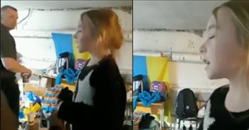 <p>In the midst of war and hardship, some people still find the joy to sing. In this video, a Ukrainian girl sings &ldquo;Let it Go&rdquo; in her bunker.</p>

<p>In this moving clip, families are gathered in bomb shelters in Kyiv, Ukraine. A mother encourages her daughter as little Amelia begins to sing &ldquo;Let it Go.&rdquo;&nbsp;</p>

<p>As people are visiting and other children are playing, Amelia captures their hearts. Everyone silences and listens to her encouraging and innocent voice.&nbsp;</p>

<p>Many are videoing on their phones. It is an emotional sight to view toddlers to the elderly all gathered in a safe place hiding away from the destruction above. The precious girl smiles as she sings. As she finishes her song, many people cheer her on saying, &ldquo;Bravo! Bravo!&rdquo; She appears shy about her performance but proud.&nbsp;</p>

<p>When we watch this clip, we think about how God tells us to have child-like faith. The way that this young girl does not appear worried, but is choosing joy in adversity is a great reminder for us. This is a real person in a real life-threatening situation.&nbsp;</p>

<p>She is deciding to use her talent to spread hope to all of those around her. We may not be in bunkers, but we can find great hope and rest in the fact that the Lord is with us in our hardships too.&nbsp;</p>

<p>He is holding us and we can still have faith in Him to care for us. We can rest and find joy in Him. We can rejoice through singing.&nbsp;</p>

<p><em>&quot;&rsquo;Truly I tell you,&rsquo; he said, &lsquo;unless you turn and become like little children, you will never enter the kingdom of heaven.&rsquo;&quot; <a href="https://www.godtube.com/bible/Matthew/18-3">Matthew 18:3</a></em></p>
