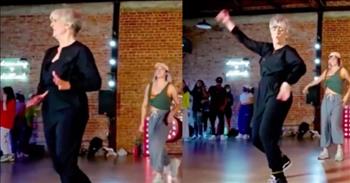 <p>This video just goes to show that when you do what you love, you&rsquo;ll always be young at heart! A 53-year-old stuns with an incredible Hip-Hop dance routine.&nbsp;</p>

<p>Kim Hale has some serious and sassy dance moves. When she posted the video to Facebook, she admitted she was nervous even though she&rsquo;s been dancing her entire life. But Hip-Hop was something new she wanted to try despite her age. She said, &quot;Nonetheless, aside from letting my hair go white, this was the best decision ever and has truly changed the way I walk through the world.&rdquo;&nbsp;</p>

<p>The video shows Kim not only has younger performers dancing with her but a crowd of onlookers as well who were thrilled to see Kim &ldquo;pop and lock&rdquo; a few dance moves after a mere six months of learning Hip-Hop. Dressed in a black and white jumpsuit accompanied by a beautiful and bright smile, she reveals a few hot dance moves! And not surprisingly, the video went viral with over 150,000 views and hundreds of comments. Her love of dancing and the fact she is revealing that getting older just goes to show how fun life can be.&nbsp;</p>

<p>A viewer commented on the video with this post, &ldquo;U go girl silver is now a rage of the younger ones.&rdquo; And the rest of the comments included just how awesome Kim dances to &ldquo;Wow.&rdquo; And I think we can all agree, Kim is absolutely awesome, fun-loving, and has some wicked moves!&nbsp;</p>

<p>Before Kim posted this video, she had somewhat retired from being a <a href="https://www.kimhalepr.com/aboutkim">professional dancer</a> and found her passion &ldquo;behind the scenes&rdquo; where she fell in love with encouraging aspiring performers. On her website, Kim writes that during her career as a dancer, she was honored to be &ldquo;Pie Lady&rdquo; in Dolly Parton&rsquo;s Musical Christmas and has even been a guest on Ellen. Kim just goes to show, age is truly a number and there&#39;s nothing better than &ldquo;Shaking what the good Lord gave you!&rdquo;&nbsp;</p>

<p>Kim, you are absolutely inspirational in teaching us all to try something new! And an incredible performance.&nbsp;</p>

<p><em>&ldquo;Let them praise his name with dancing and make music to him with timbrel and harp.&rdquo; <a href="https://www.godtube.com/bible/psalms/149-3">Psalm 149:3</a></em></p>
