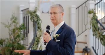 <p>Listen to this emotional father of the bride speech that has received over 3 million views on TikTok. It is sure to bring a tear to your eye!</p>

<p>&quot;My name is Eric Lane, I am the father of the bride,&quot; Eric begins. His daughter, Audra, recently married her husband, Chad, in Indiana.</p>

<p>&quot;For some of you that don&#39;t know she had a pretty terrible accident in 2008 during that she spent 8 days in the ICU at Riley Hospital,&rdquo; the father shared. &quot;She had a litany of injuries and I&#39;m not going to read them all off but one of them was a broken collar bone that was probably the least thing she had.&quot;</p>

<p>&quot;There was also a chest tube that was sticking in her lungs at that time and what we found out was that if old dad would just sit there and put his hand on her heart it relieved enough pressure that she could be comfortable and rest,&quot; Eric explained. &ldquo;So, I spent a number of hours just sitting there with my hand on her heart taking the pressure off and allowing the chest tube to not press up against the collarbone.&quot;</p>

<p>Then Eric shares how this story is symbolic of his marriage advice for the newlywed couple.</p>

<p>&quot;Chad, it&#39;s your turn. You get to put your hand on her heart,&rdquo; Eric said. &ldquo;I thought it was a very good symbolism for what you get to experience now in that you get to take care of her heart. You&#39;re not going to outlove her and she can&#39;t outlove you. The two of you can only love each other.&quot;</p>

<p>What a beautiful message of love, and what an incredible bond between a father and his daughter! No wonder this moment was such a tearjerker at the wedding! May God bless this newlywed couple and their union.</p>
