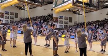 <p>Be encouraged by the spirit of community as a packed gym goes silent to allow a blind player to hear the hoop and make her shot!&nbsp;</p>

<p>In this viral video, we get to see what approximately <a href="https://nypost.com/2022/03/25/blind-high-school-basketball-player-makes-basket-in-viral-video/">2,500 people</a> enjoyed live at the March showdown between the Zeeland West Dux and the Zeeland East Chix. 17-year-old Jules Hoogland is totally blind, and she plays on Zeeland East High School&rsquo;s basketball team.&nbsp;</p>

<p>Zeeland Public School District serves a 94-square-mile area, which includes Zeeland, Michigan, and several surrounding townships. Introduced a few years ago, the school district&rsquo;s unified sports program has been a great asset.</p>

<p>Watch as Jules prepares for her shot. Senior Ally Guffey, who regularly assists Jules on the court, helps guide Jules into position about halfway between the line and the basket. Aide Cheryl Beute taps the backboard with a pole so that Jules can locate the hoop. And, the audience, clearly rooting for Jules, does its part and gives her complete, quiet attention.</p>

<p>Jules, after 14 taps, makes her shot. She scores! The ball is in play, and the game continues. Just fourteen taps, and this accomplished young lady, using her sense of hearing, has done what many fully-sighted individuals never master! Way to go, Jules!</p>

<p>Way to go Zeeland, too! Not only did the fans come out in full force, filling the bleachers for the game, but they also demonstrated major love for one of their own with their rousing cheers, applause, fist pumps, and joy jumps!&nbsp;</p>

<p><a href="https://nypost.com/2022/03/25/blind-high-school-basketball-player-makes-basket-in-viral-video/">Unified coach Jessie Steel</a> has observed the culture shift in their school community. &ldquo;And just to be able to watch how that&rsquo;s continued to grow. Students be accepted, students be shown that they matter and given a chance to really to prove that to the school body,&rdquo; said Coach Steel.&nbsp;</p>

<p>Whether the win that night went to the Dux or the Chix, we can be sure there was no &ldquo;foul&rdquo; play!&nbsp;&nbsp;&nbsp;&nbsp;&nbsp;</p>

<p><em>&ldquo;Therefore comfort each other and edify one another, just as you also are doing.&rdquo;&nbsp;<br />
<a href="https://www.godtube.com/bible/1-thessalonians/5-11">1 Thessalonians 5:11</a></em></p>
