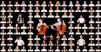 <p>Listen to this beautiful virtual performance of 120 musicians coming together to sing &lsquo;Revelation Song.&rsquo;</p>

<p>&ldquo;Worthy is the Lamb who was slain, holy, holy is He<br />
Sing a new song to Him who sits on heaven's mercy seat<br />
Holy, holy, holy is the Lord, God Almighty<br />
Who was and is and is to come, with all creation I sing praise to the King of Kings<br />
You are my everything and I will adore You, I will adore You&rdquo;</p>

<p>This amazing video is a joint effort of 120 singers and ASL signers from 29 countries. Included in the group you will find kindergartners, great-grandparents, and everything in between!</p>

<p>The cello player in the video is 16-year-old Elijah de la Motte. Elijah is a pre-college student at the San Francisco Conservatory of Music and appeared on America's Got Talent. He also comes from a musical family that includes 10 kids. When he is playing his cello in this video, you can see just how passionate he is about his craft. What a wonderful performance from him, and how lovely it is to hear the cello amongst all of the different voices!</p>

<p>The person responsible for putting this great video together is David Wesley. He is a singer on YouTube that shares a cappella videos. He aims to excite, inspire, and engage the world in worship with his videos.</p>

<p>David talks a little bit about his song choice for this video in the <a href="https://www.youtube.com/watch?v=iQc8EVK9-8s">caption</a>. &ldquo;Revelation Song offers a glimpse into the throne room of heaven and the ceaseless worship of the angels and saints,&rdquo; he writes. &ldquo;The song has such a deceptively simple structure - just the same 4 chords repeating over and over.&nbsp; But within that structure is so much room for experimentation, wonder and surprise.&nbsp; I can't think of a better way to worship the God who is the same yesterday, today, and forever but whose mercies are new every morning!&rdquo;</p>

<p>We hope that you enjoyed watching this creative video of &lsquo;Revelation Song&rsquo; today!</p>
